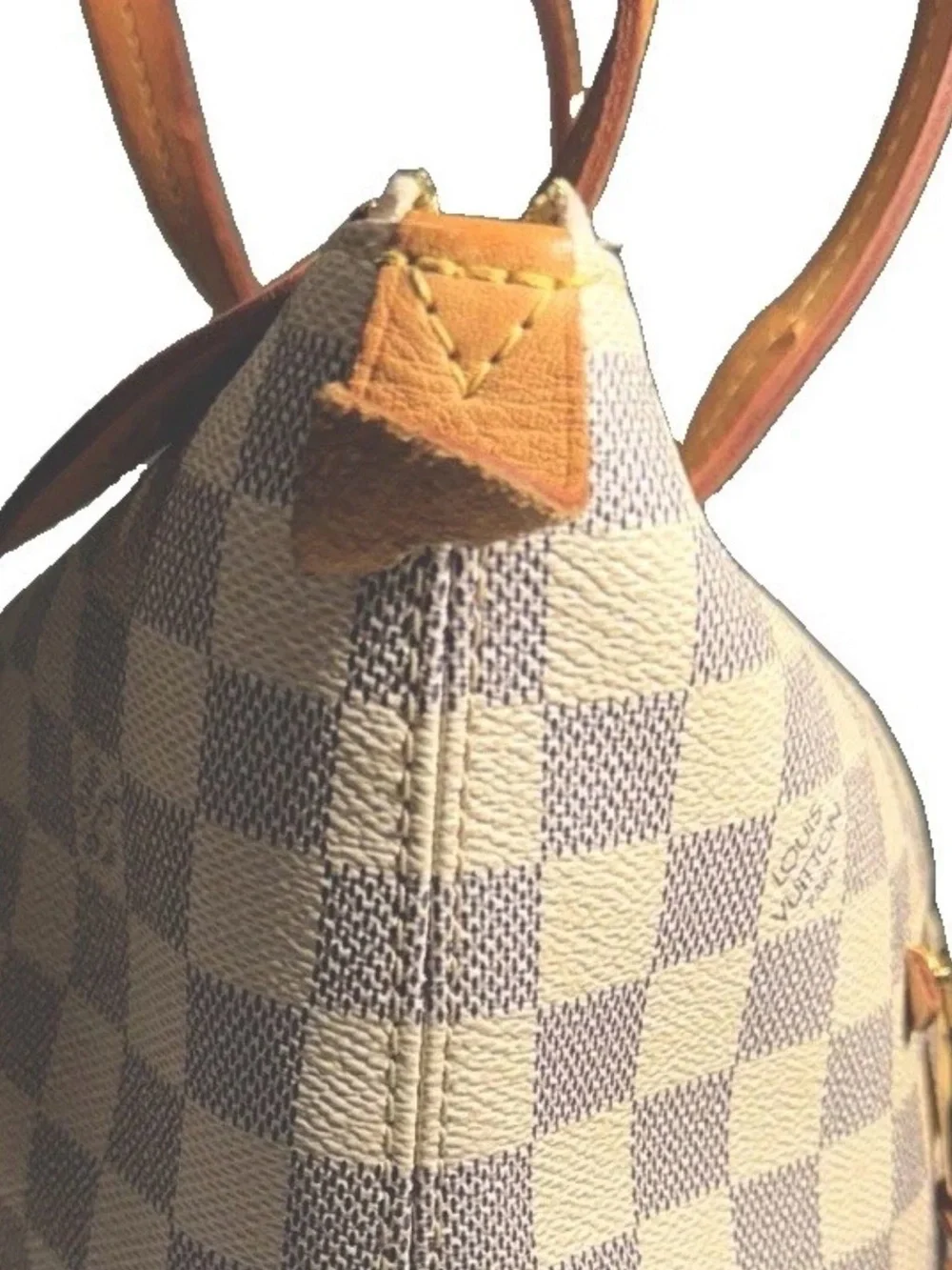 LOUIS VUITTON IENA Damier  Azur MM Tote Bag with zipper